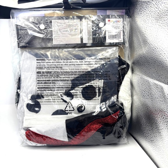 Disney Villains Cruella Costume Girls Medium 7-8 Halloween Cosplay Dress - Picture 2 of 2